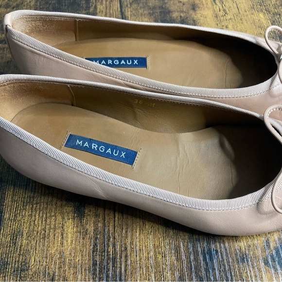 Margaux The Point rose pink nappa leather ballet flats 36.5 - Picture 3 of 9